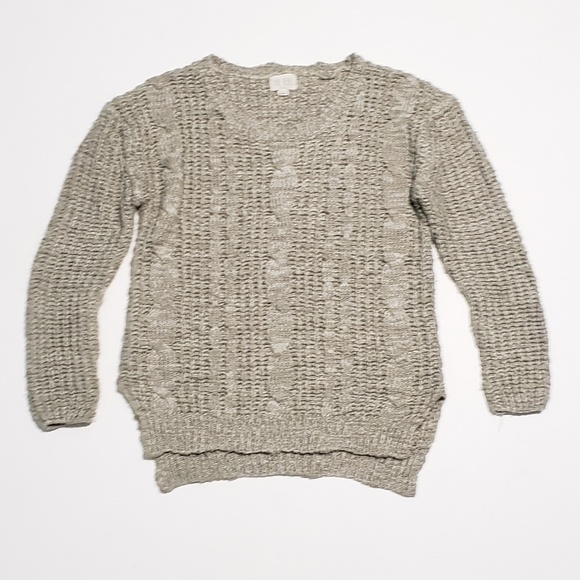 Pure Rebel Chunky Knit Oversized Beige Sweater - Picture 2 of 7